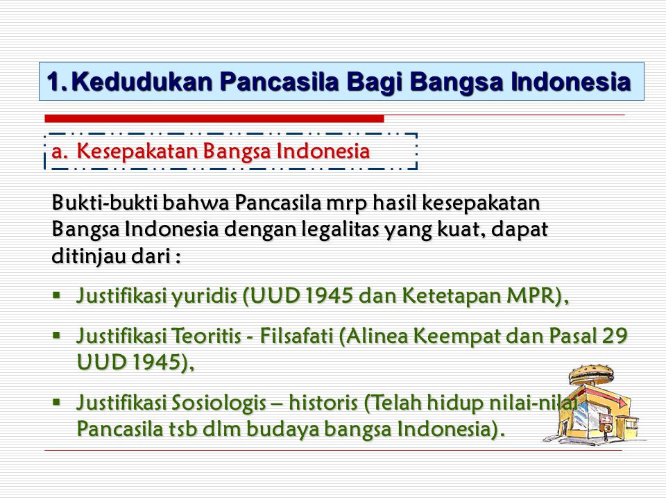 Indonesia bagi utama bangsa yang pancasila analisislah kedudukan KEDUDUKAN DAN