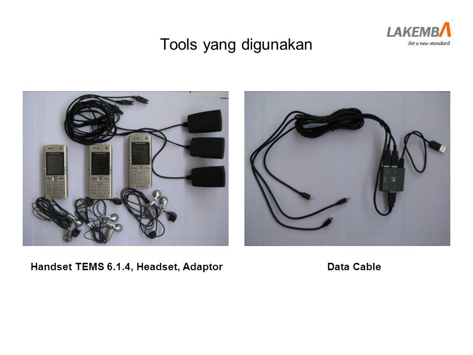 Handset TEMS 6.1.4, Headset, Adaptor