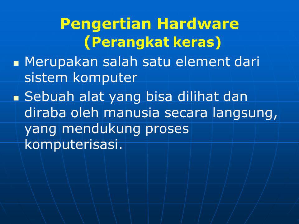 Pengertian Hardware (Perangkat keras)