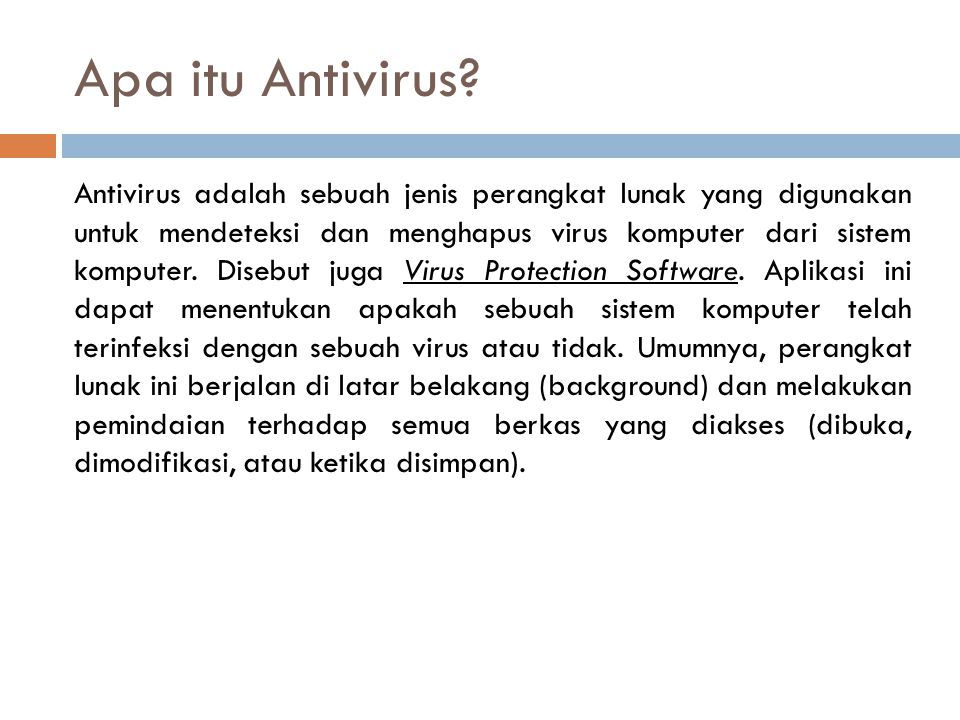 Apa itu Antivirus