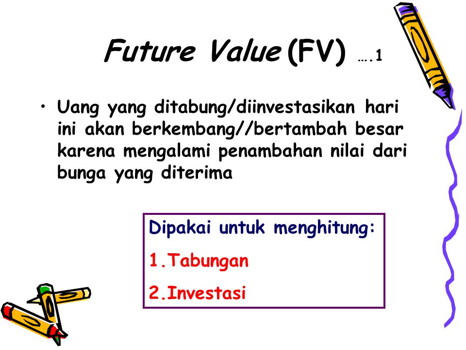 Future Value (FV) ….1