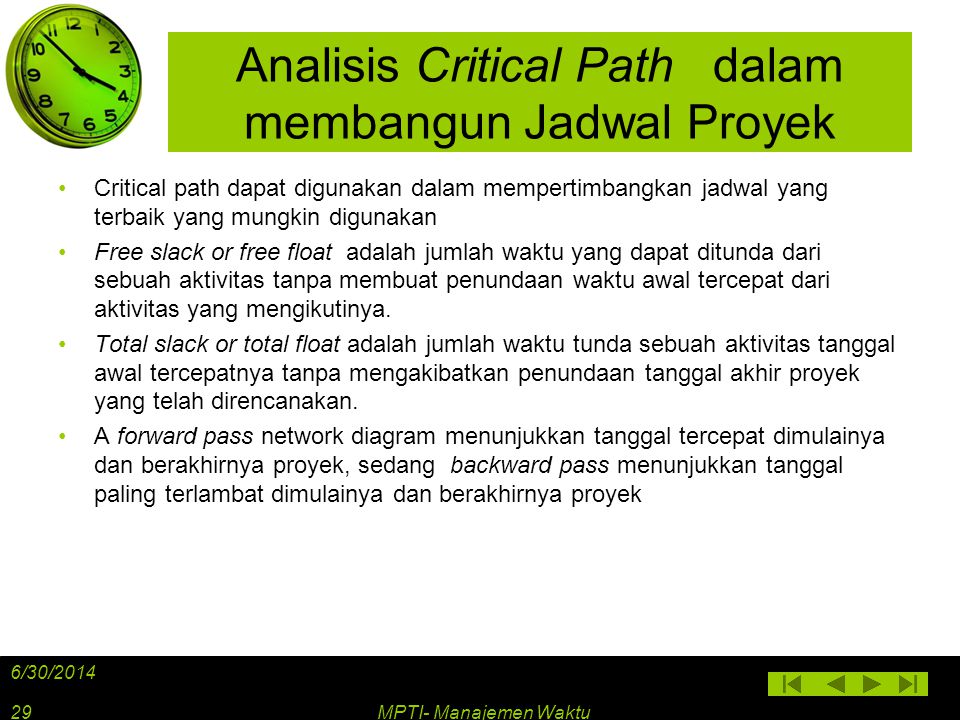 Analisis Critical Path dalam membangun Jadwal Proyek