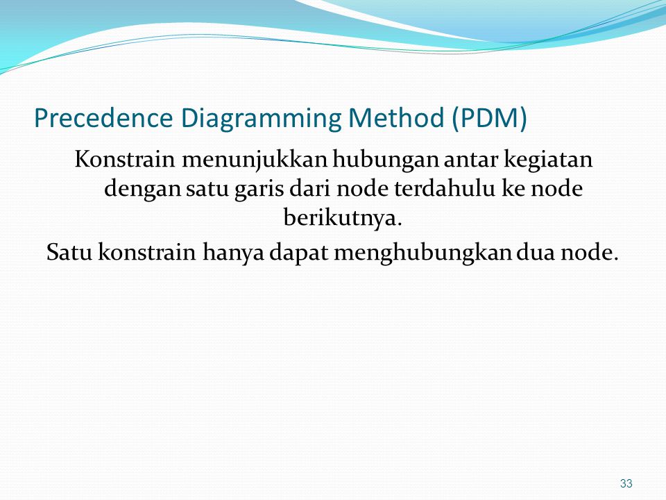 Precedence Diagramming Method (PDM)