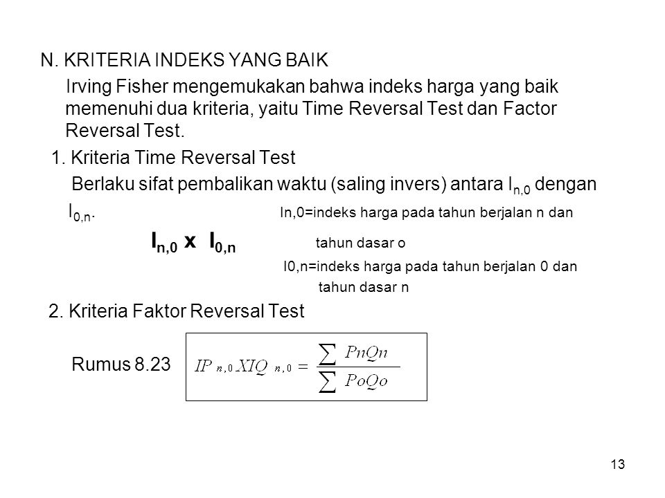 2. Kriteria Faktor Reversal Test