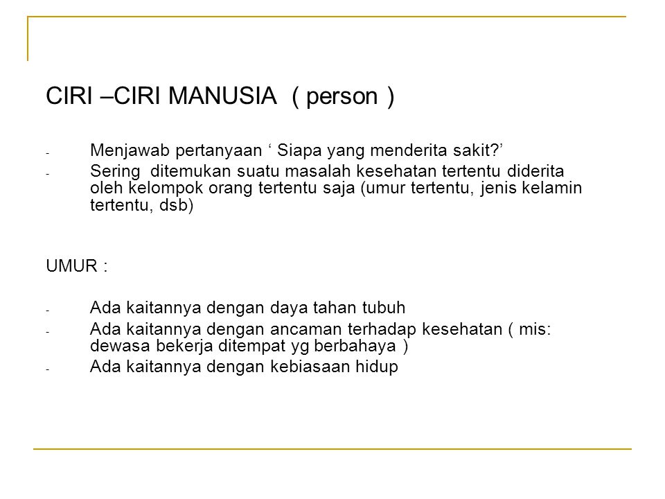 CIRI –CIRI MANUSIA ( person )