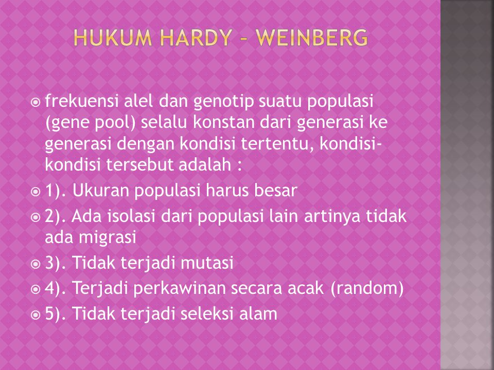 Hukum Hardy – Weinberg