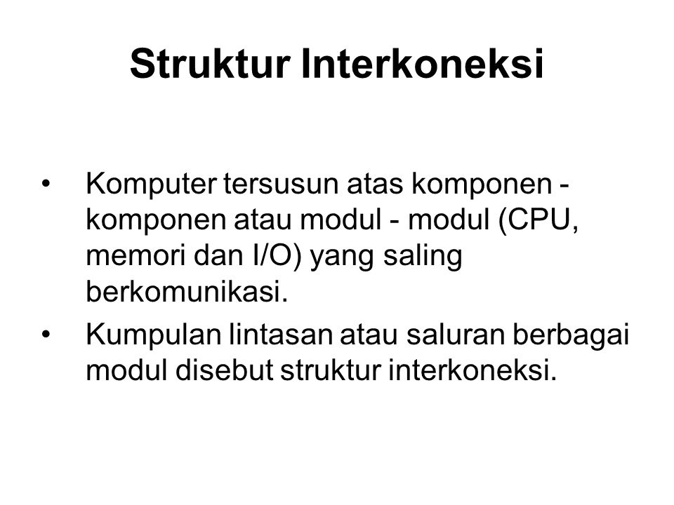 Struktur Interkoneksi