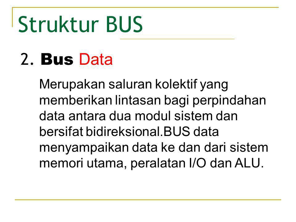 Struktur BUS 2. Bus Data.
