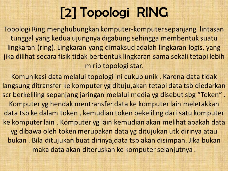 [2] Topologi RING