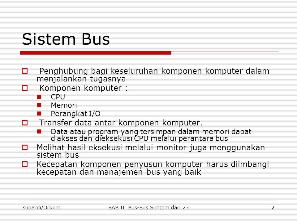 BAB II Bus-Bus Simtem dari 23