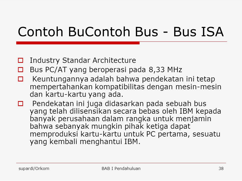 Contoh BuContoh Bus - Bus ISA