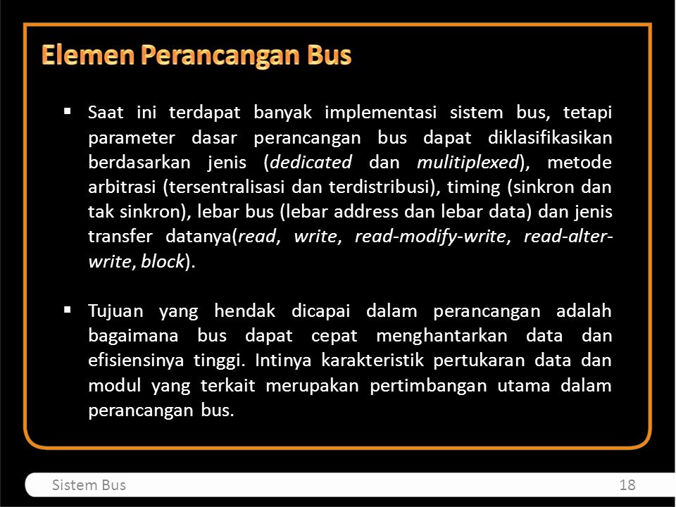 Elemen Perancangan Bus
