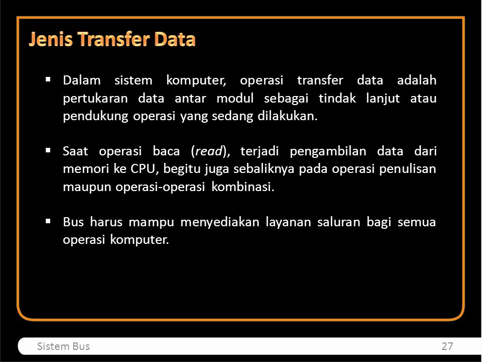 Jenis Transfer Data
