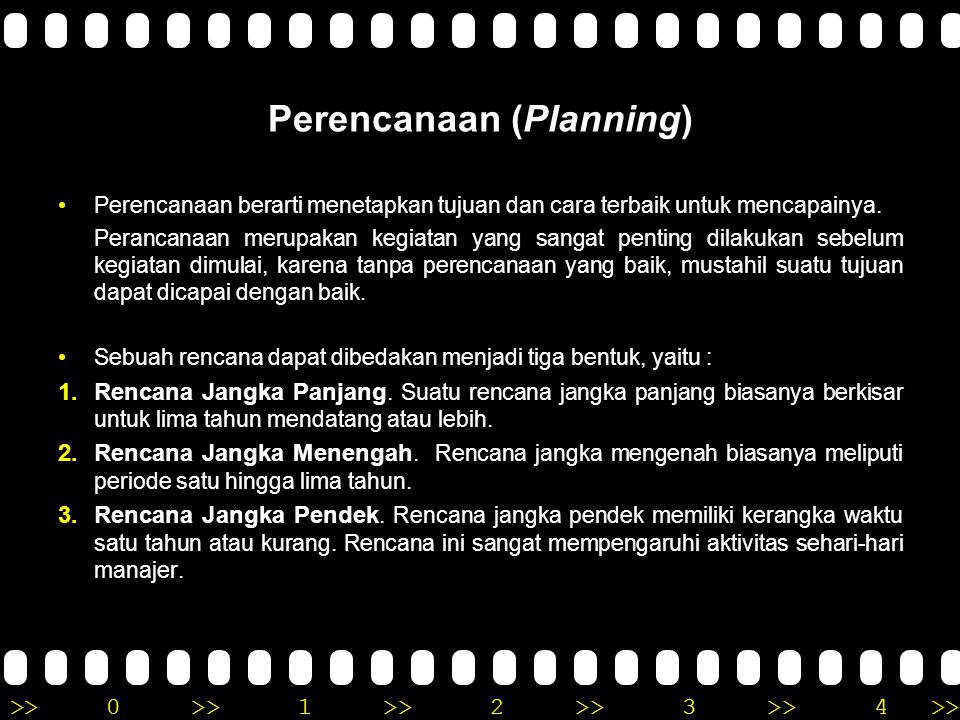 Perencanaan (Planning)