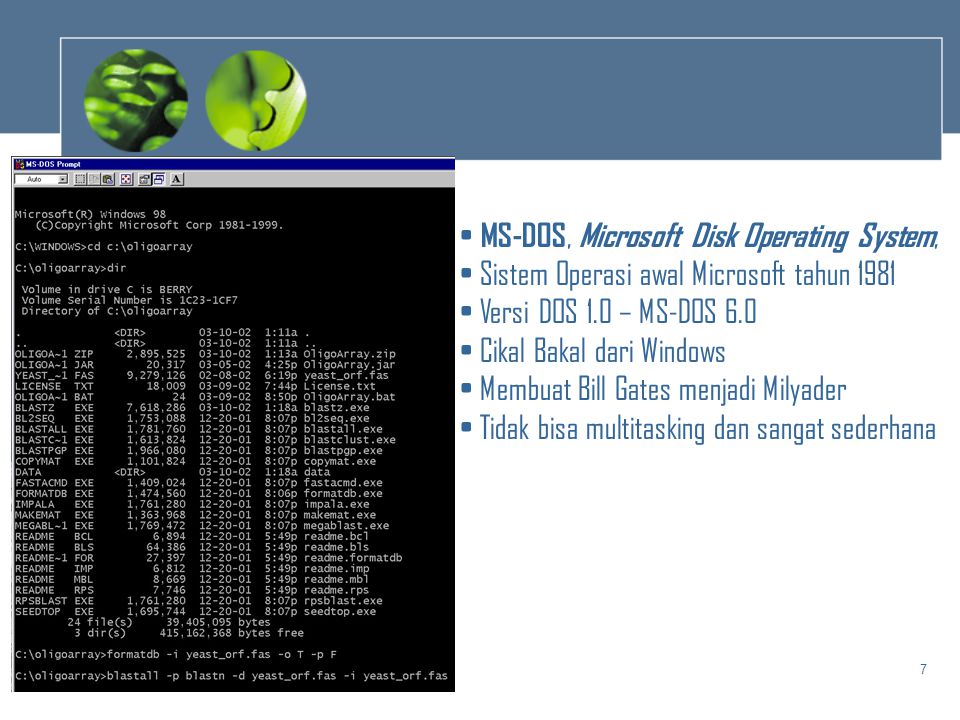 MS-DOS, Microsoft Disk Operating System,