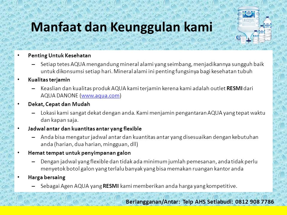 Aqua Solusi Air Minum Sehat Anda Ppt Download