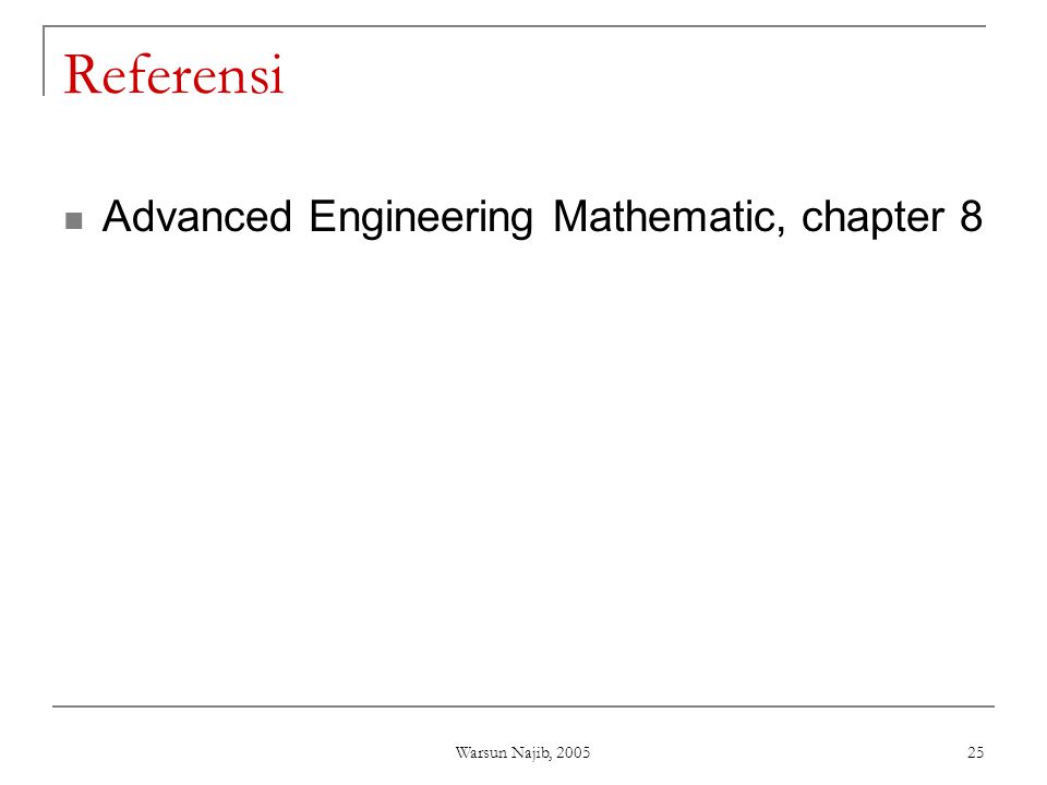 Referensi Advanced Engineering Mathematic, chapter 8
