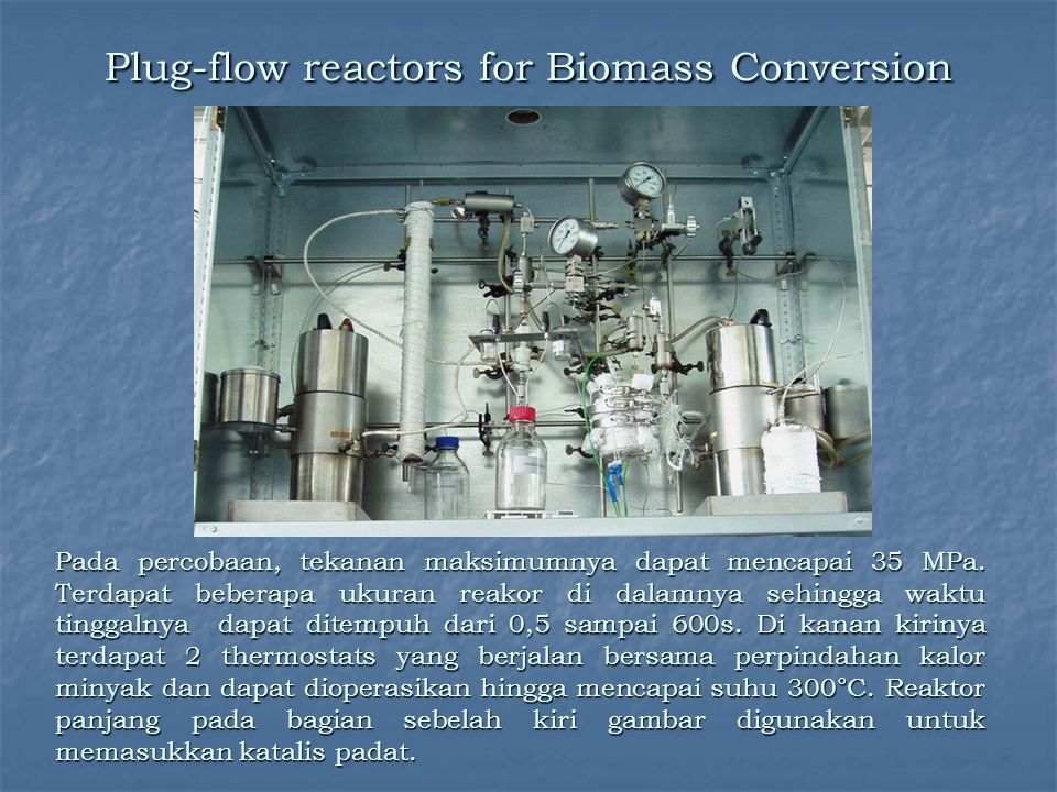 Plug-flow reactors for Biomass Conversion