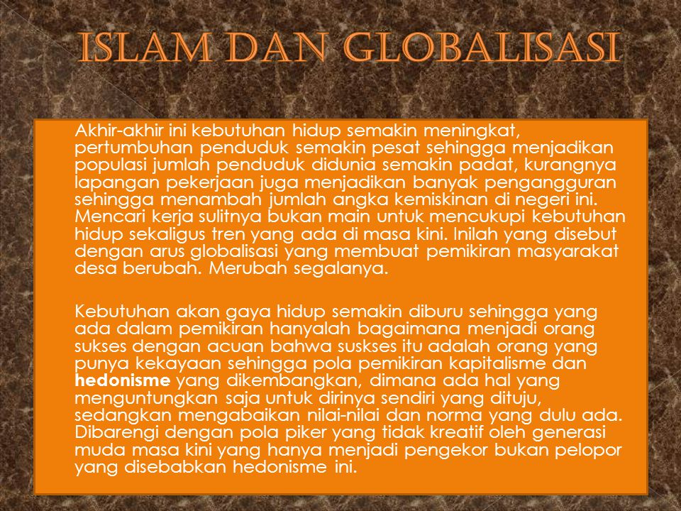 Islam dan Globalisasi