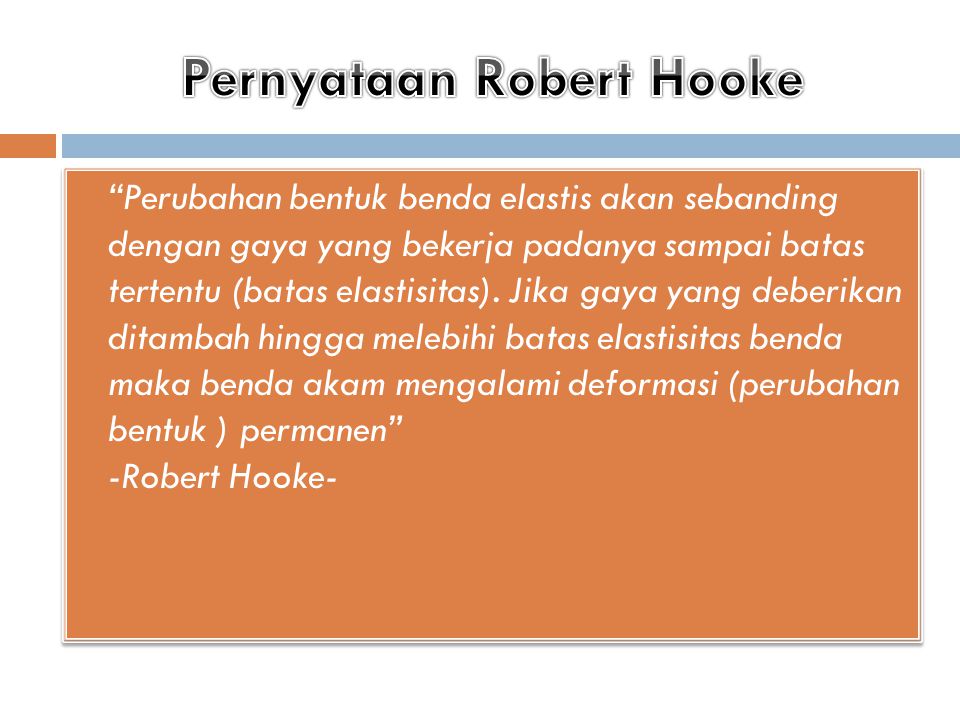 Pernyataan Robert Hooke