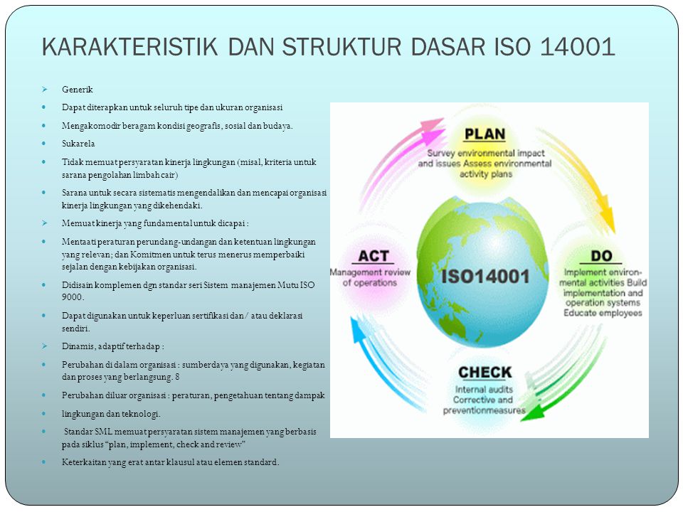 KARAKTERISTIK DAN STRUKTUR DASAR ISO 14001