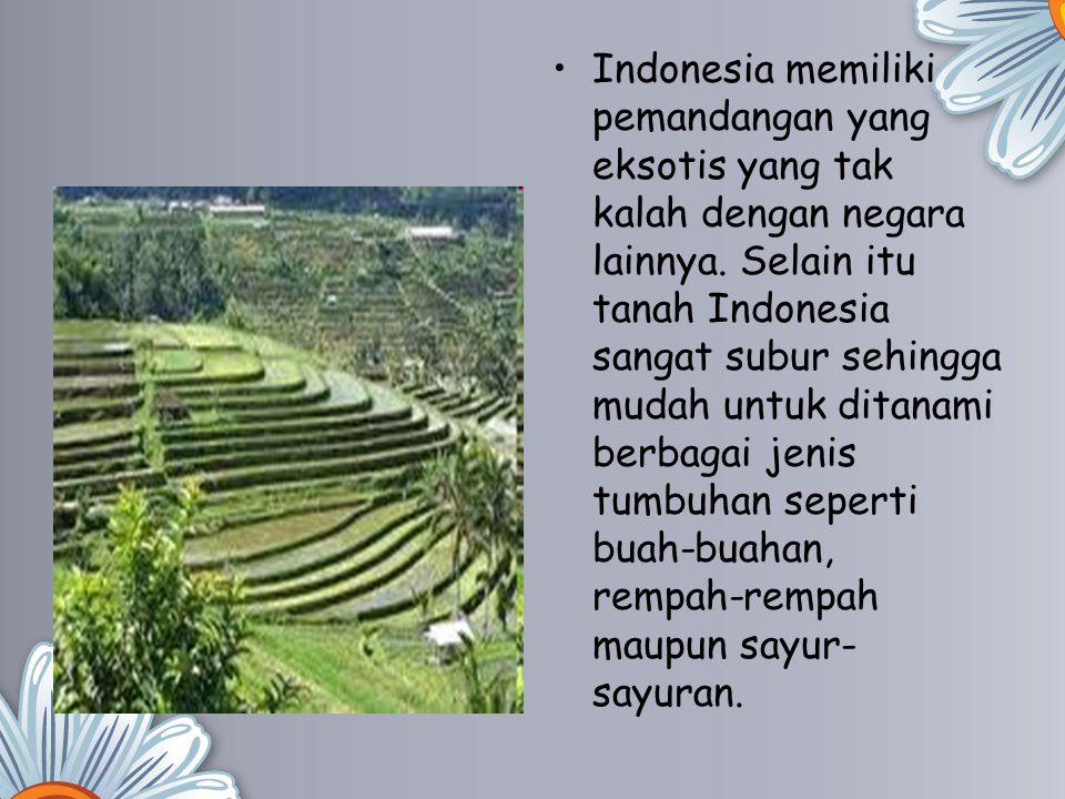 Indonesia memiliki pemandangan yang eksotis yang tak kalah dengan negara lainnya.