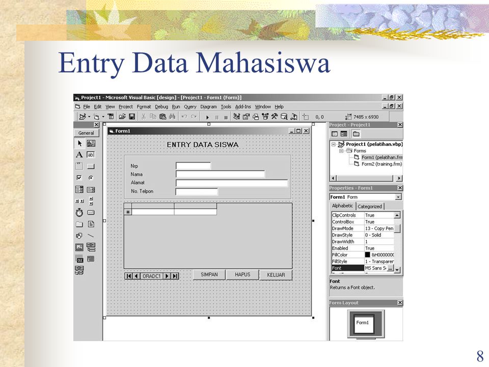 Entry Data Mahasiswa