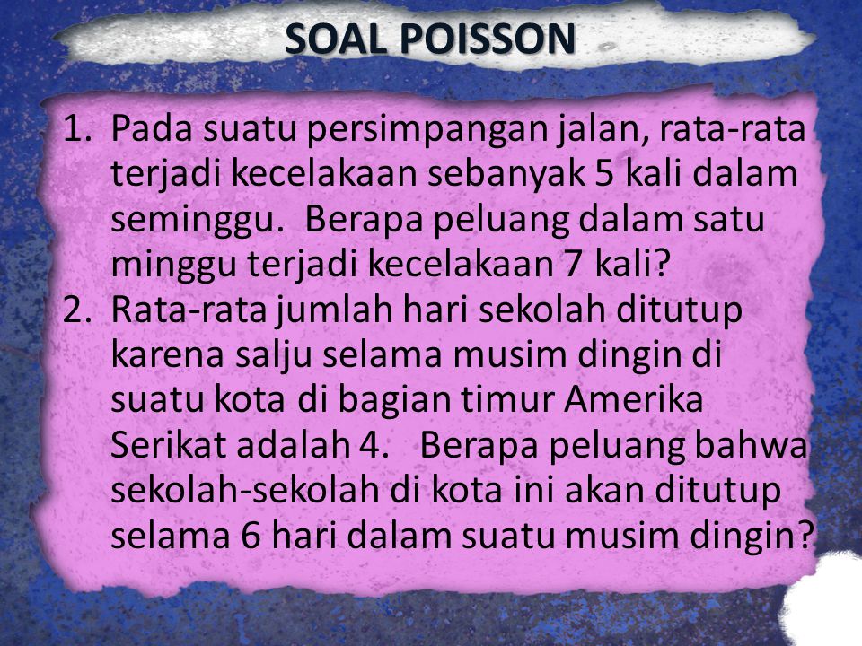 SOAL POISSON
