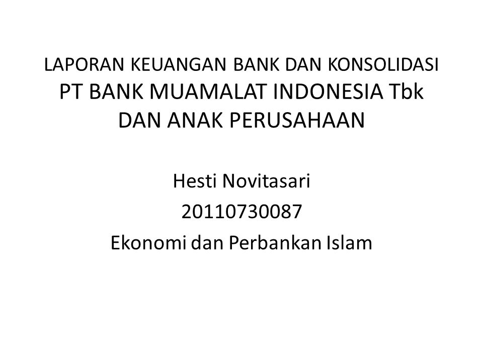 Hesti Novitasari Ekonomi dan Perbankan Islam
