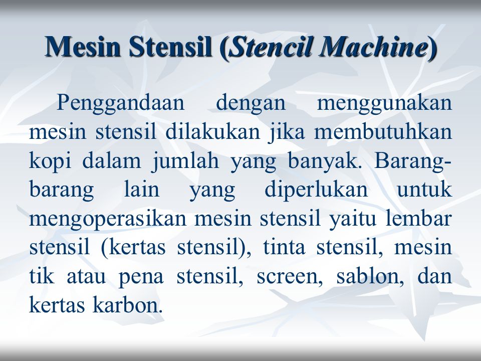 Cara Menggunakan Mesin Stensil – Studyhelp