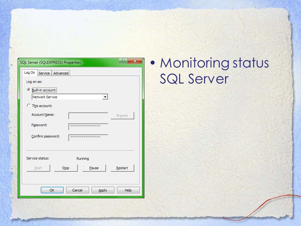 Monitoring status SQL Server
