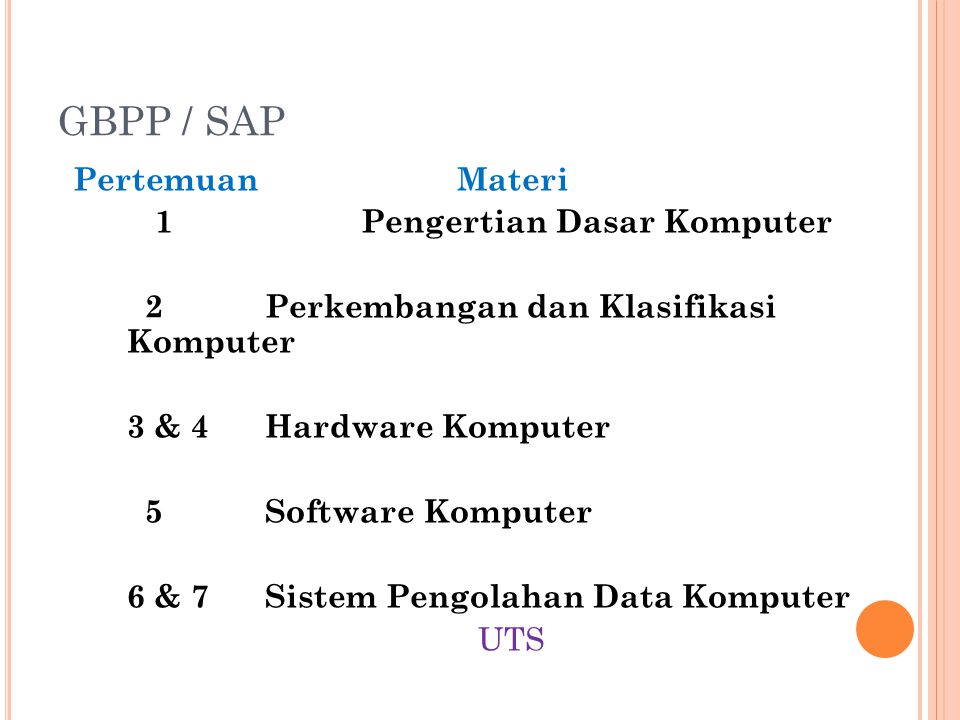 GBPP / SAP