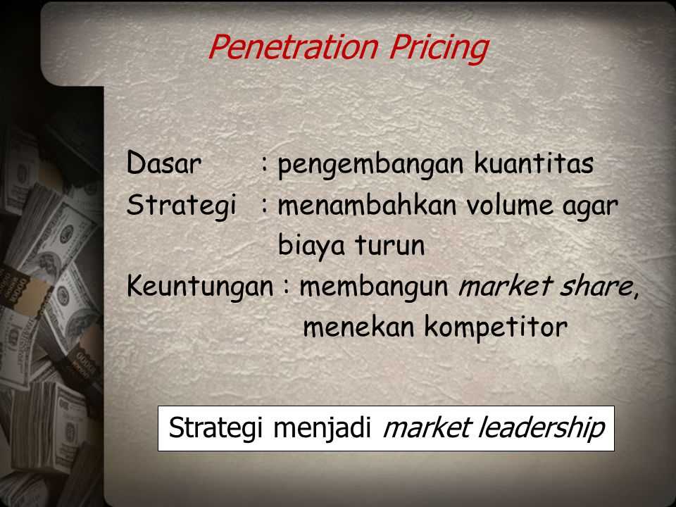 Strategi menjadi market leadership