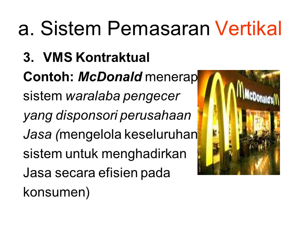 a. Sistem Pemasaran Vertikal