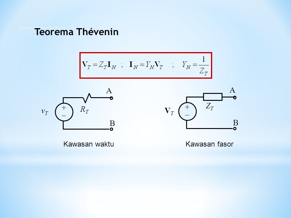 Teorema Thévenin dan Norton