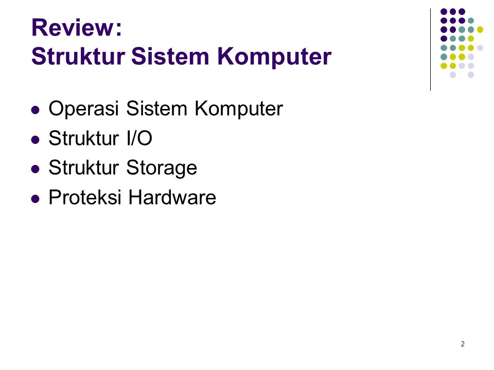 Review: Struktur Sistem Komputer