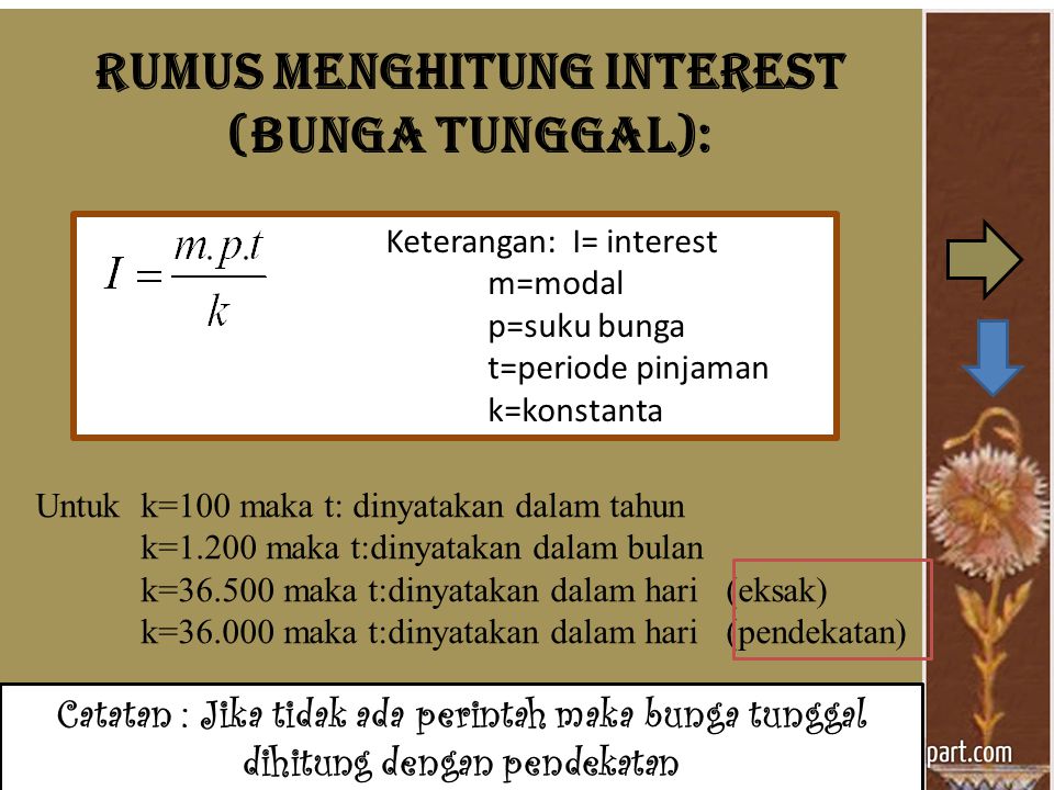 Rumus Mencari Bunga Tunggal – Sinau