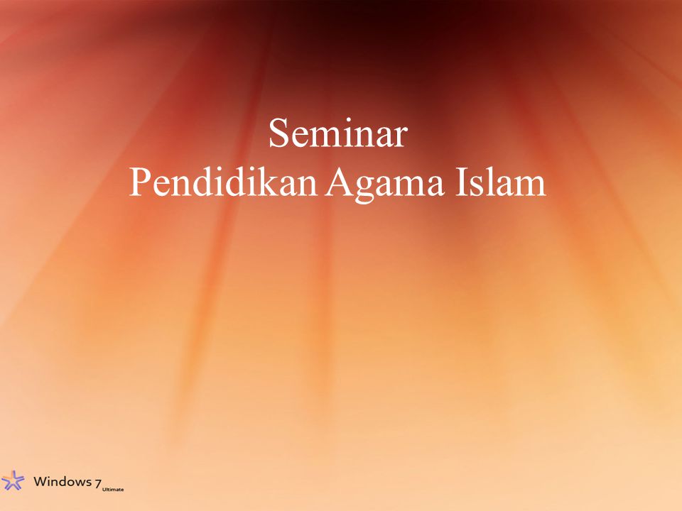 Seminar Pendidikan Agama Islam