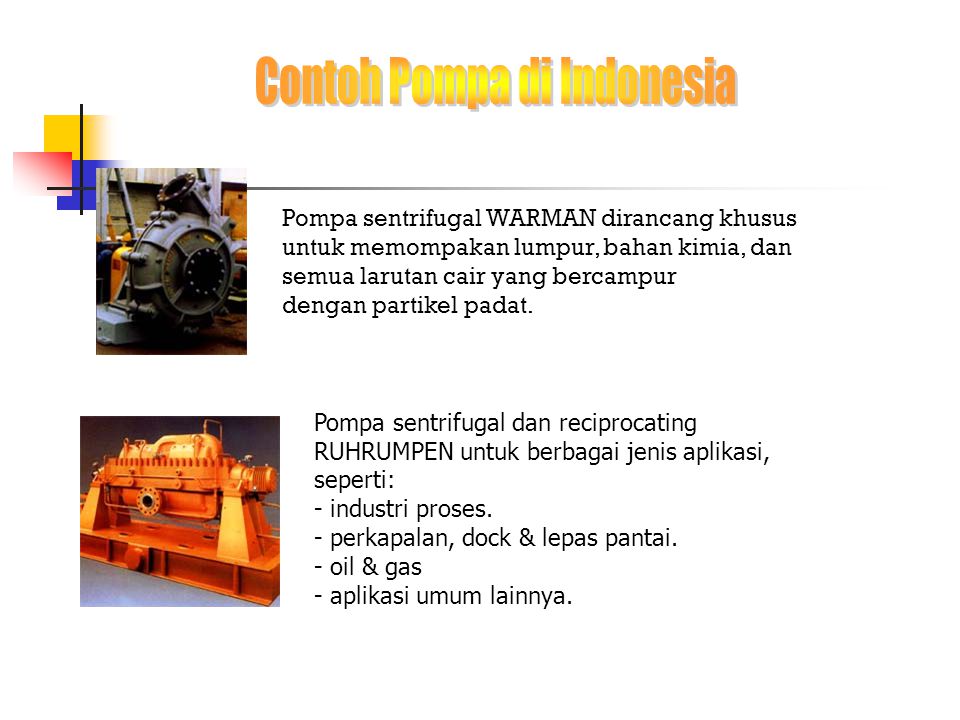 Contoh Pompa di Indonesia