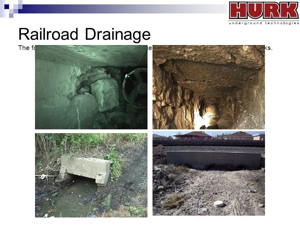 Railroad Drainage The following Before images show drainage issues under and around railroad tracks.