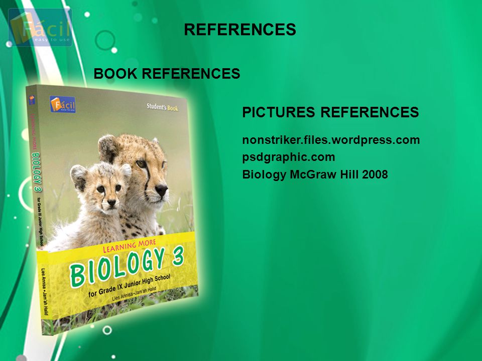 REFERENCES BOOK REFERENCES PICTURES REFERENCES