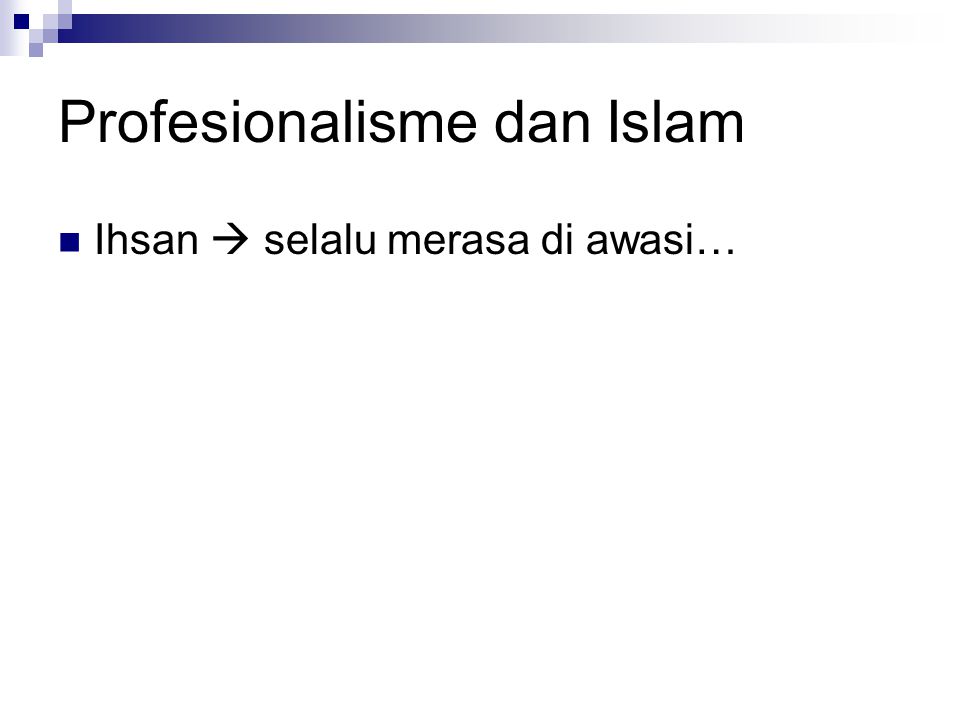 Profesionalisme dan Islam