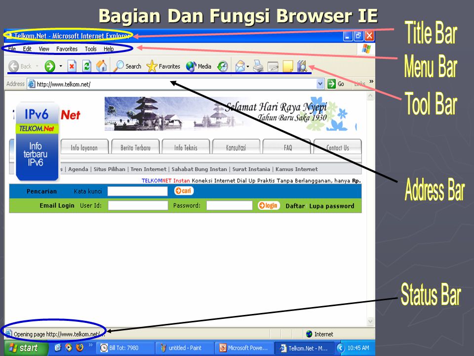 Bagian Dan Icon Pada Internet Explorer Ppt Download