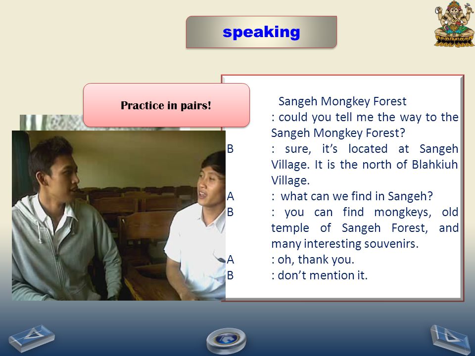 speaking Sangeh Mongkey Forest