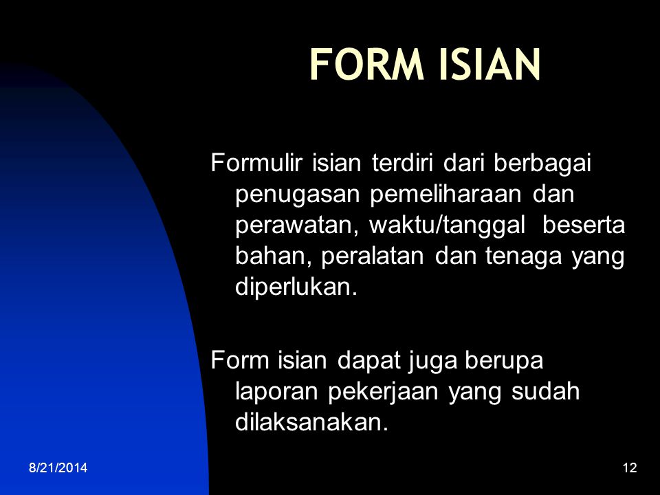 FORM ISIAN