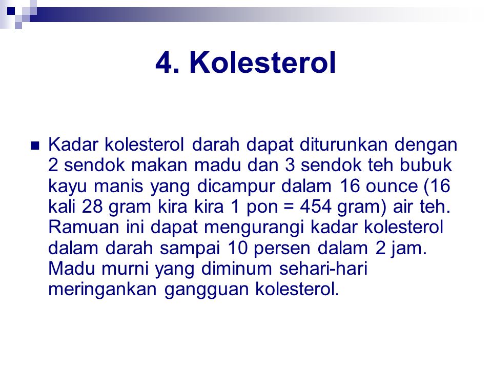 4. Kolesterol