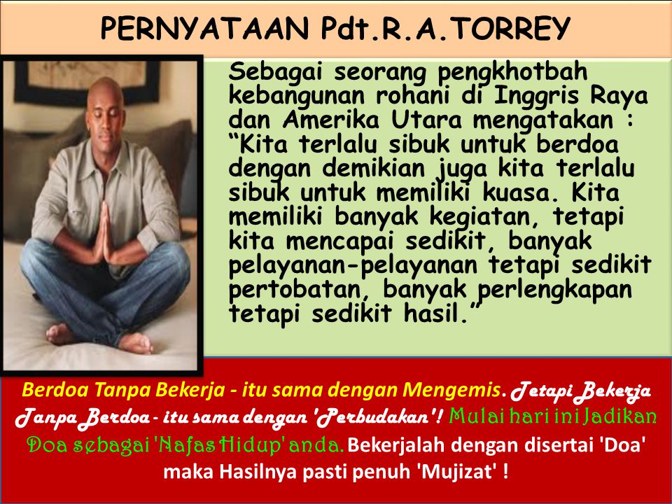 PERNYATAAN Pdt.R.A.TORREY