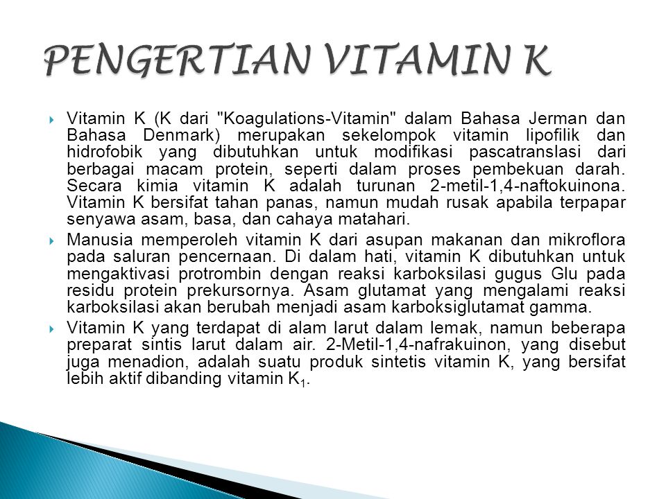 Vitamin K Di Susun Oleh Dian Anindi Safitri Mutiara Isni