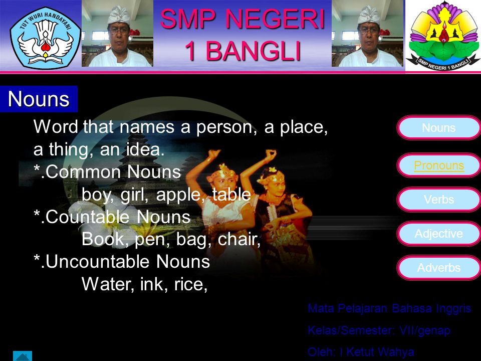 SMP NEGERI 1 BANGLI Nouns