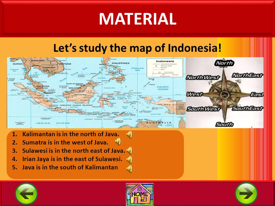 Let’s study the map of Indonesia!